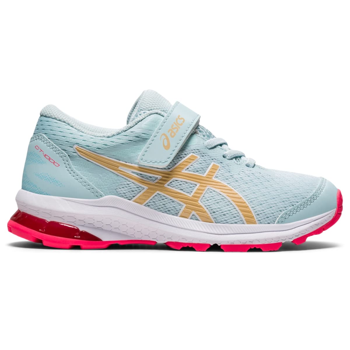 ASICS Girl's GT-1000 10 PS (Toddler/Little Kid) Aqua Angel/Champagne 2 Little Kid M