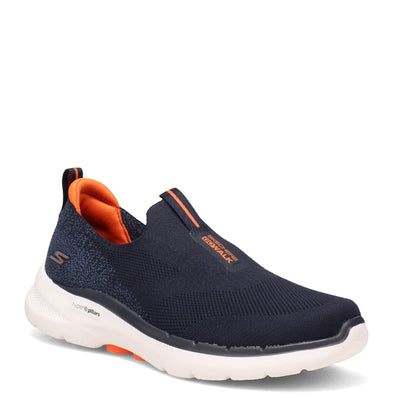 Skechers Men's Gowalk 6 - Stretch Fit Slip-on Athletic Performance Walking Shoe 14 X-Wide Navy/Orange