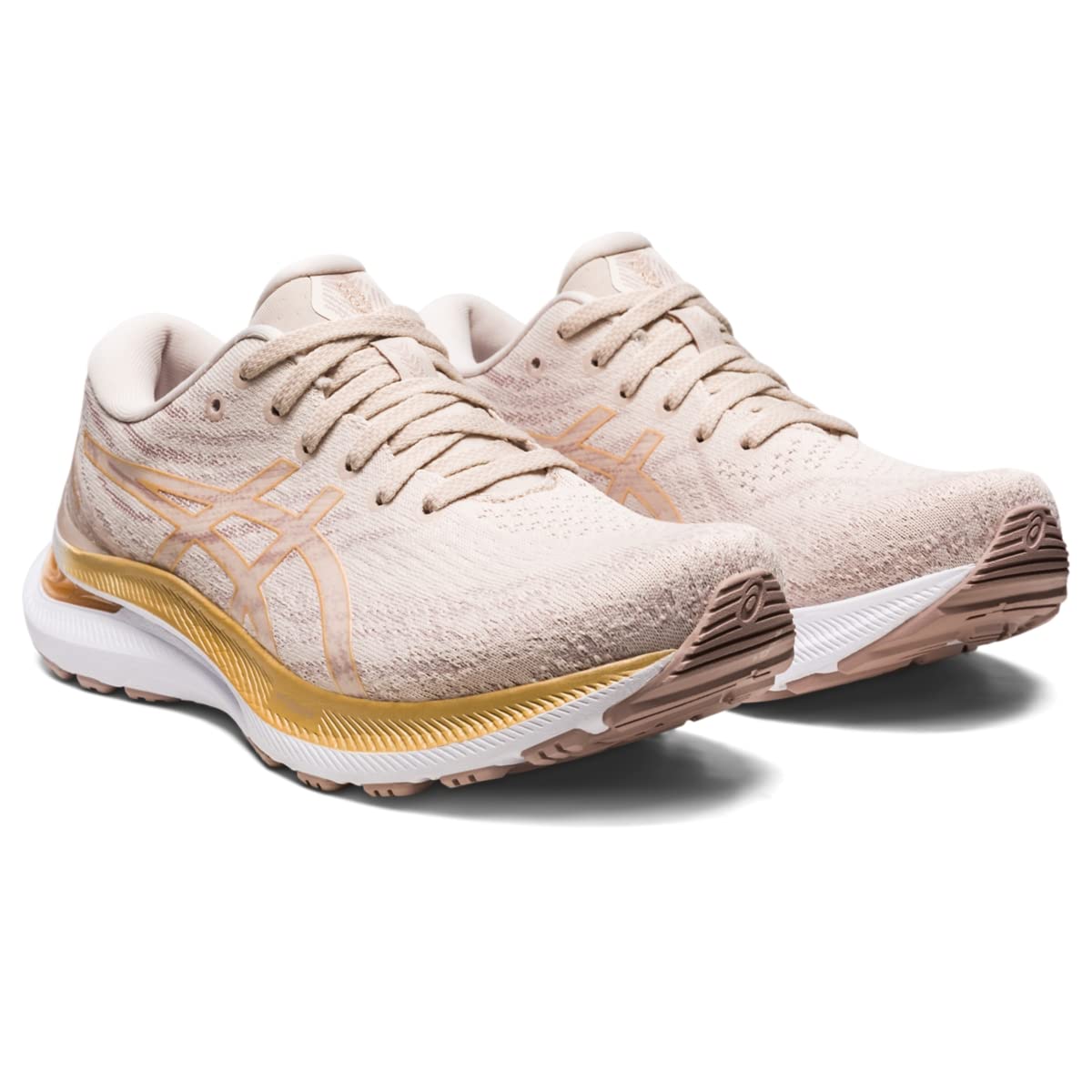 ASICS Women's Gel-Kayano 29 Running Shoes, 11, Mineral Beige/Champagne