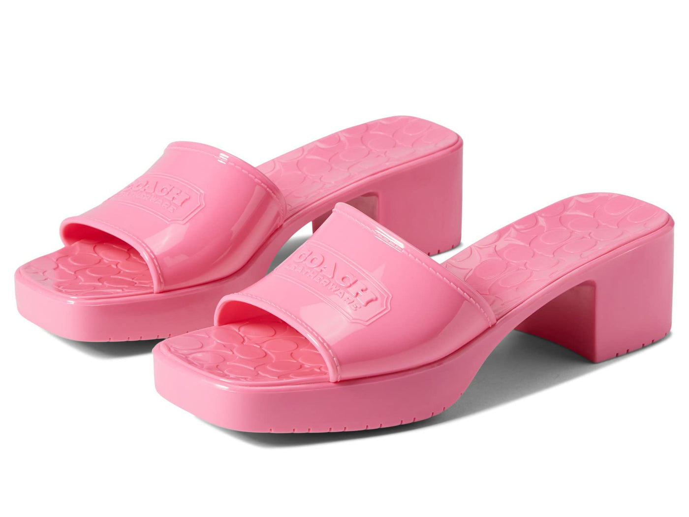 Coach Scarlett Rubber Sandal Pink 6 B (M)