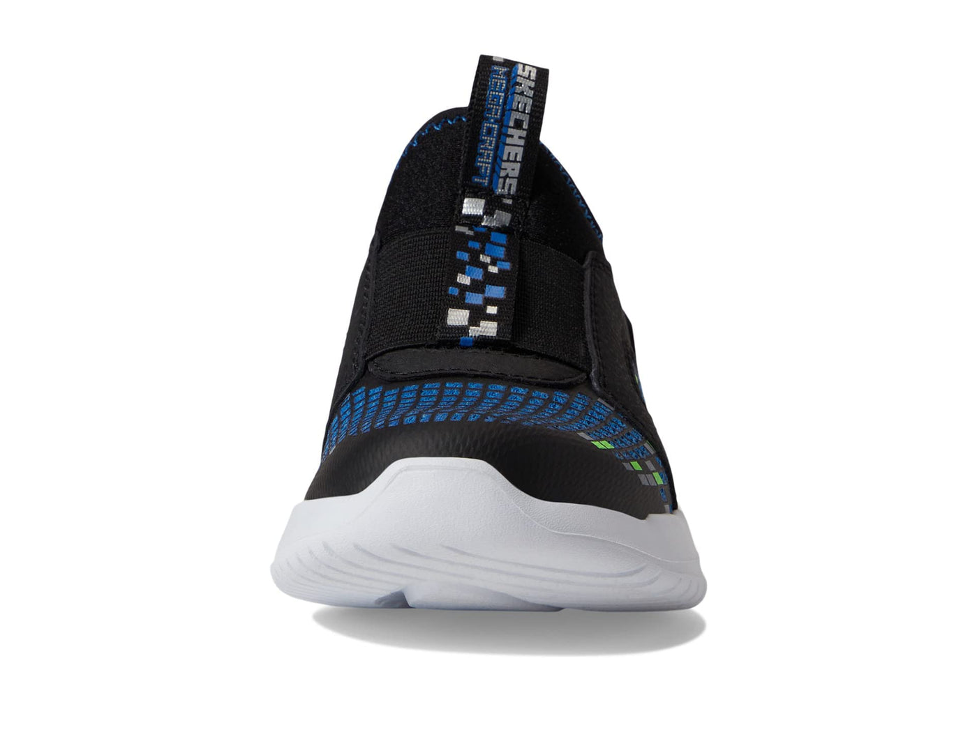 Skechers Kids Boy's Ultra Flex 3.0-Triple Pointz Sneaker, Black/Blue/Lime, 3.5 Big Kid