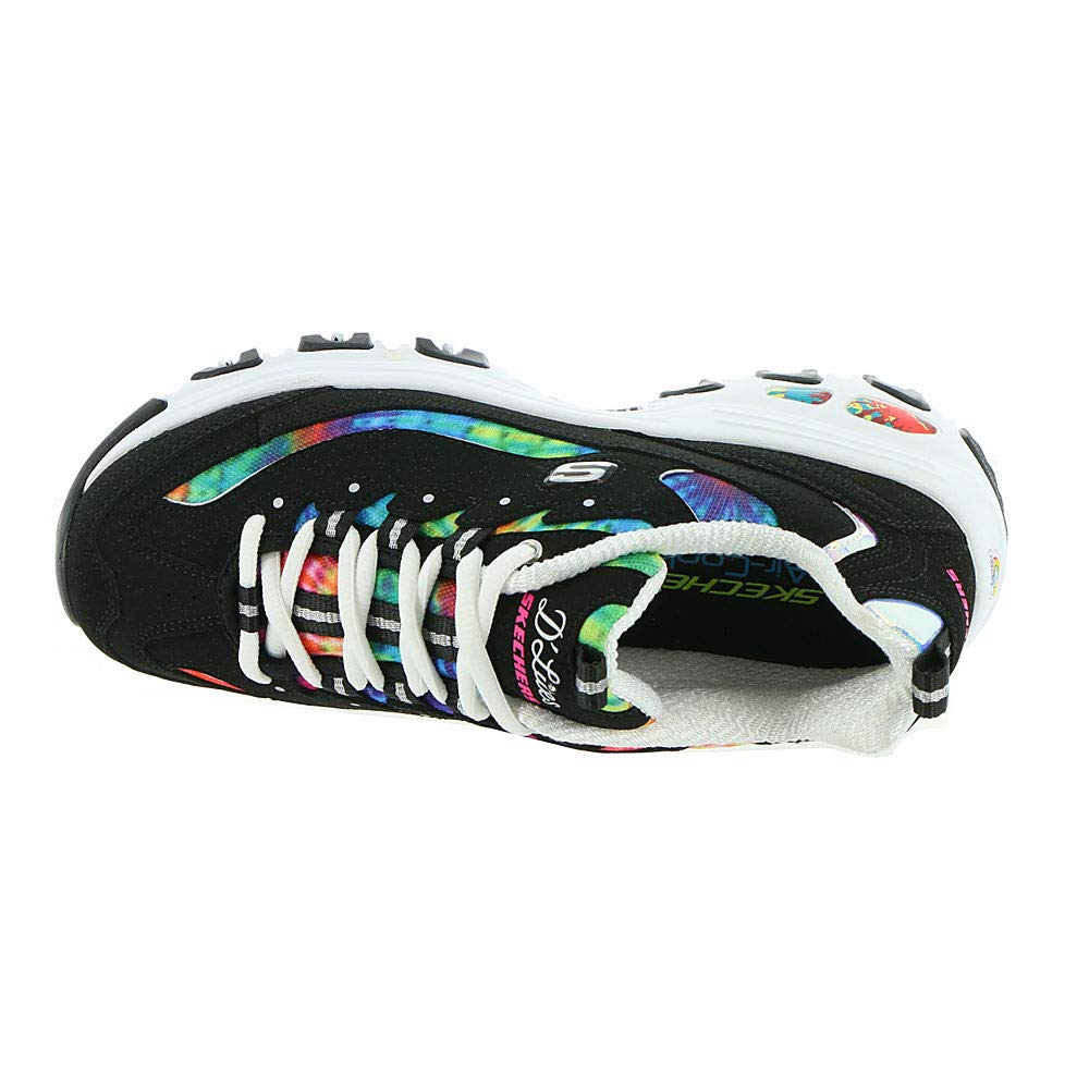 Skechers Women's D'Lites Summer Fiesta Sneaker 11 Black Multi