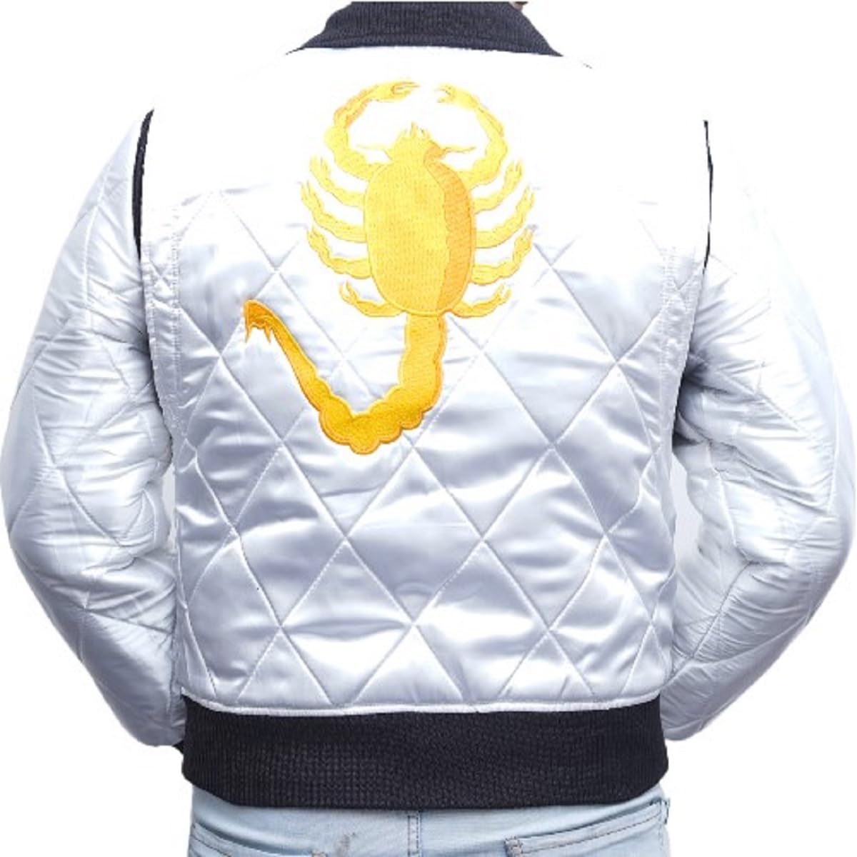 Ryan Gosling Drive Scorpion Jacket for Men-Souvenir Satin Bomber Jacket