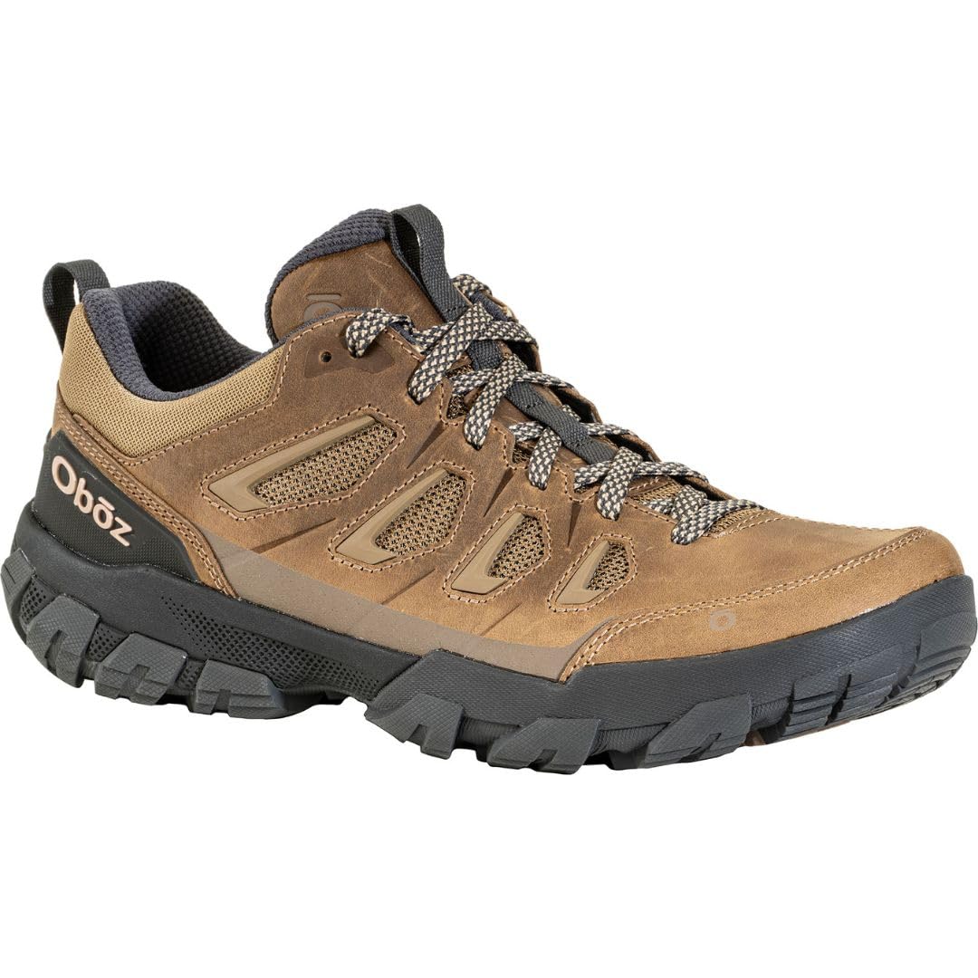 Oboz Men's Sawtooth X Low Hiking Shoes, Sandhill, 10