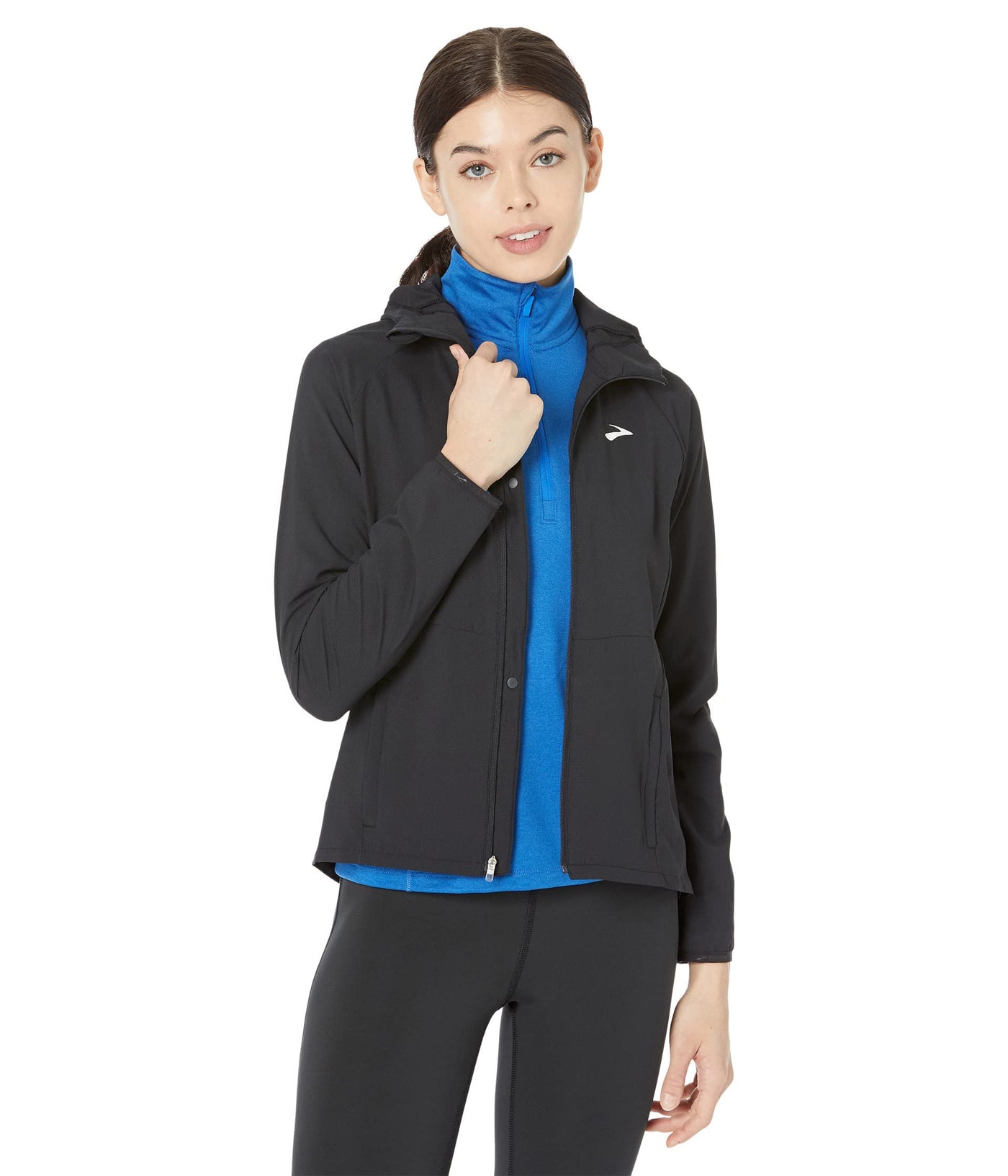 Brooks Canopy Jacket Black LG (US Women's 12-14)