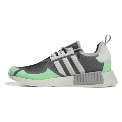 adidas Men's Modern, Crystal White Grey Three Screaming Green, 8.5