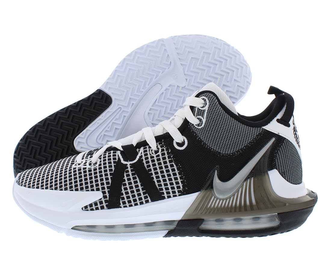 Nike Mens Lebron Witness 7 Basketball Shoes DM1123-100 (White/Black/Metallic Silver, us_Footwear_Size_System, Adult, Men, Numeric, Medium, Numeric_11)