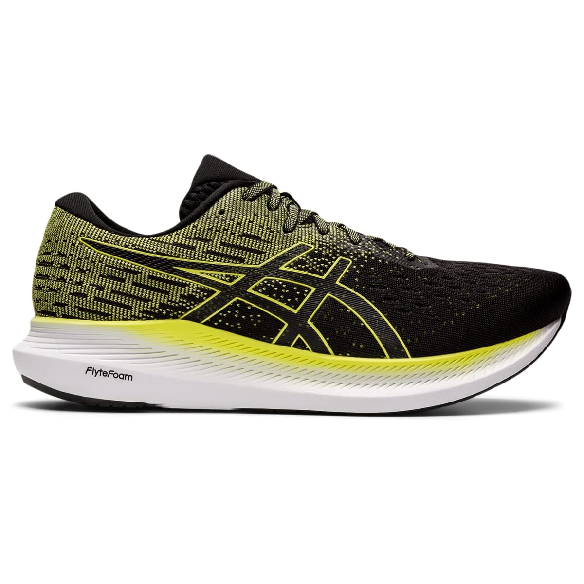 ASICS Men's Evoride 2 Running Shoes, 10.5, Black/Glow Yellow