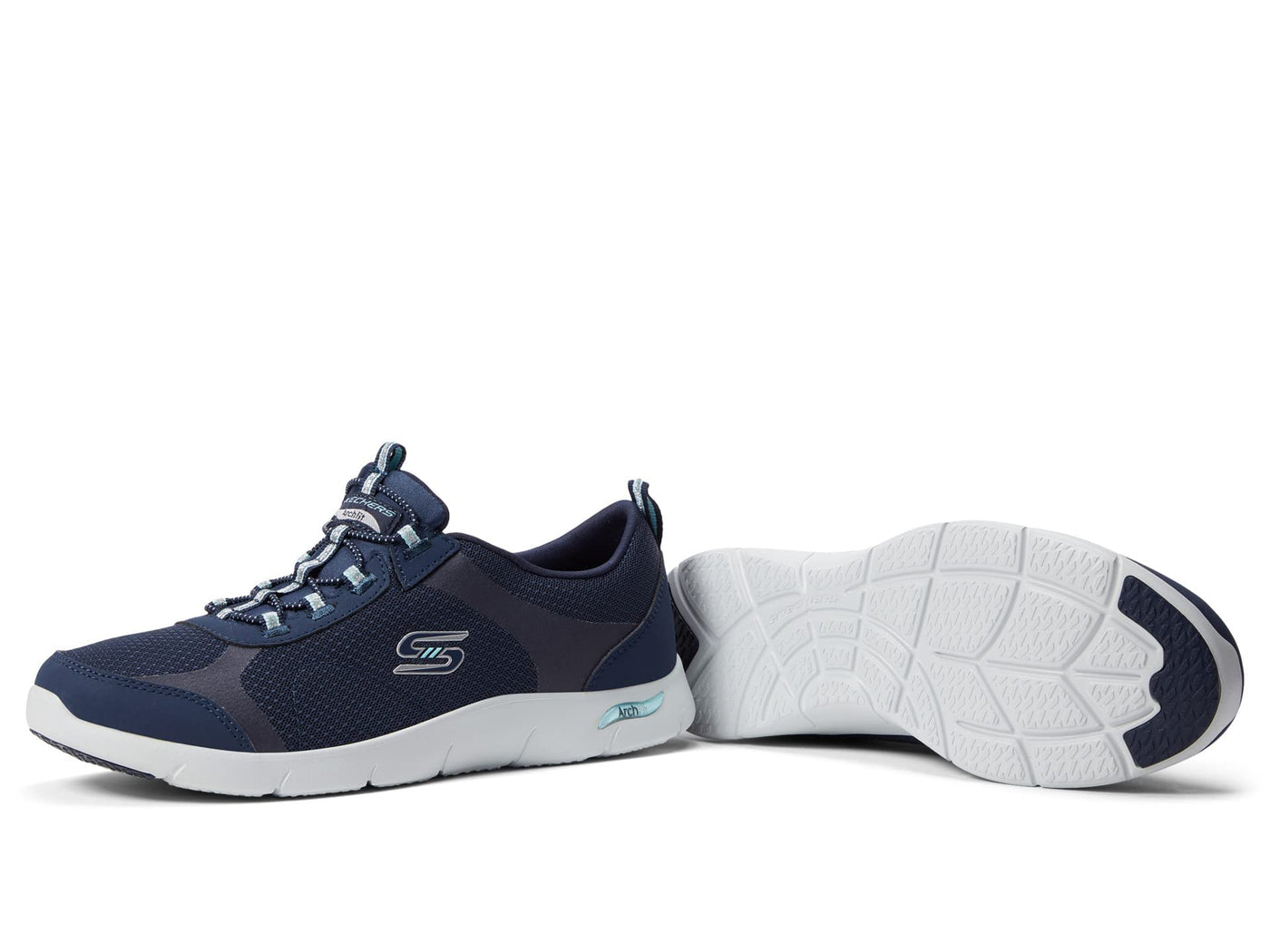 Skechers Arch Fit Refine - Her Best Navy Aqua 8 B (M)