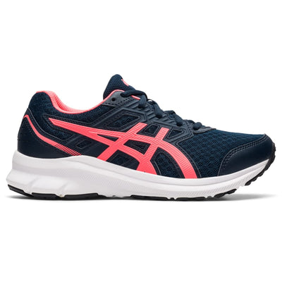 ASICS Kid's JOLT 3 Grade School Running Shoes 4 Big Kid Blue/Coral