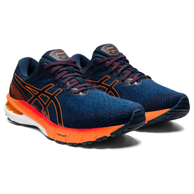 ASICS Men's GT-2000 10 Running Shoes, 12.5, MAKO Blue/Shocking Orange