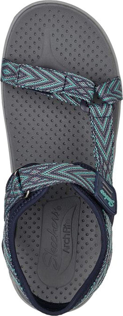 Skechers Arch Fit Reggae - Grounded Navy/Teal 6 B (M)