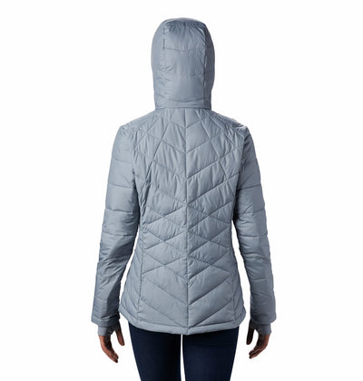 Columbia Women's Plus Size Heavenly Hooded Jacket, Tradewinds Grey, 3X