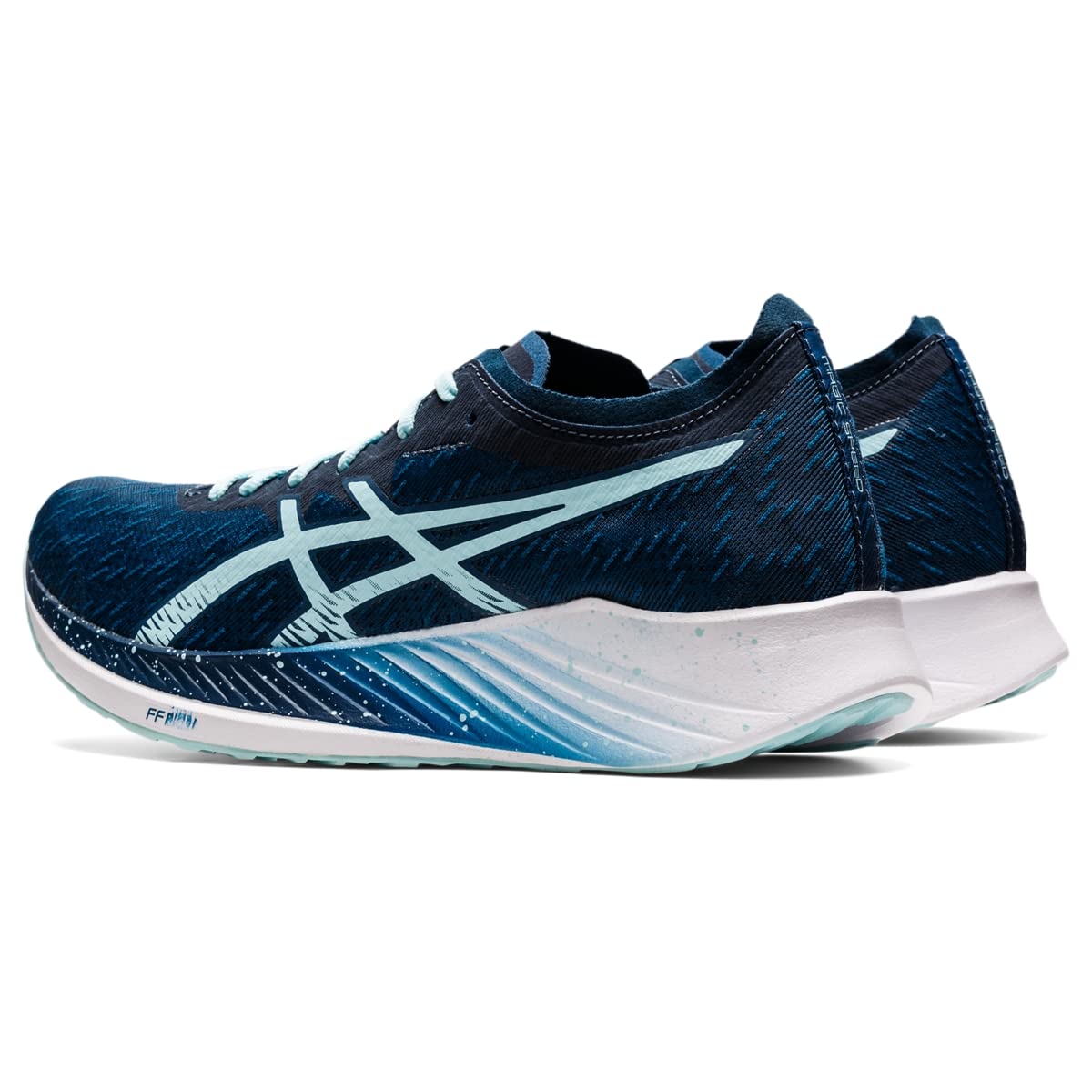 ASICS Women's Magic Speed Running Shoes, 7.5, MAKO Blue/Clear Blue