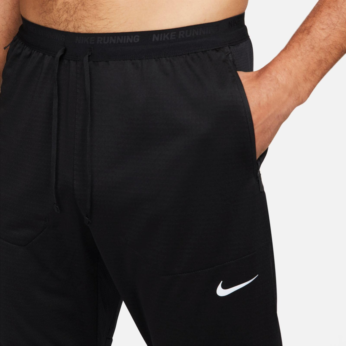 Nike Men's Phenom Elite Knit Running Pants (Black/Black, Large)