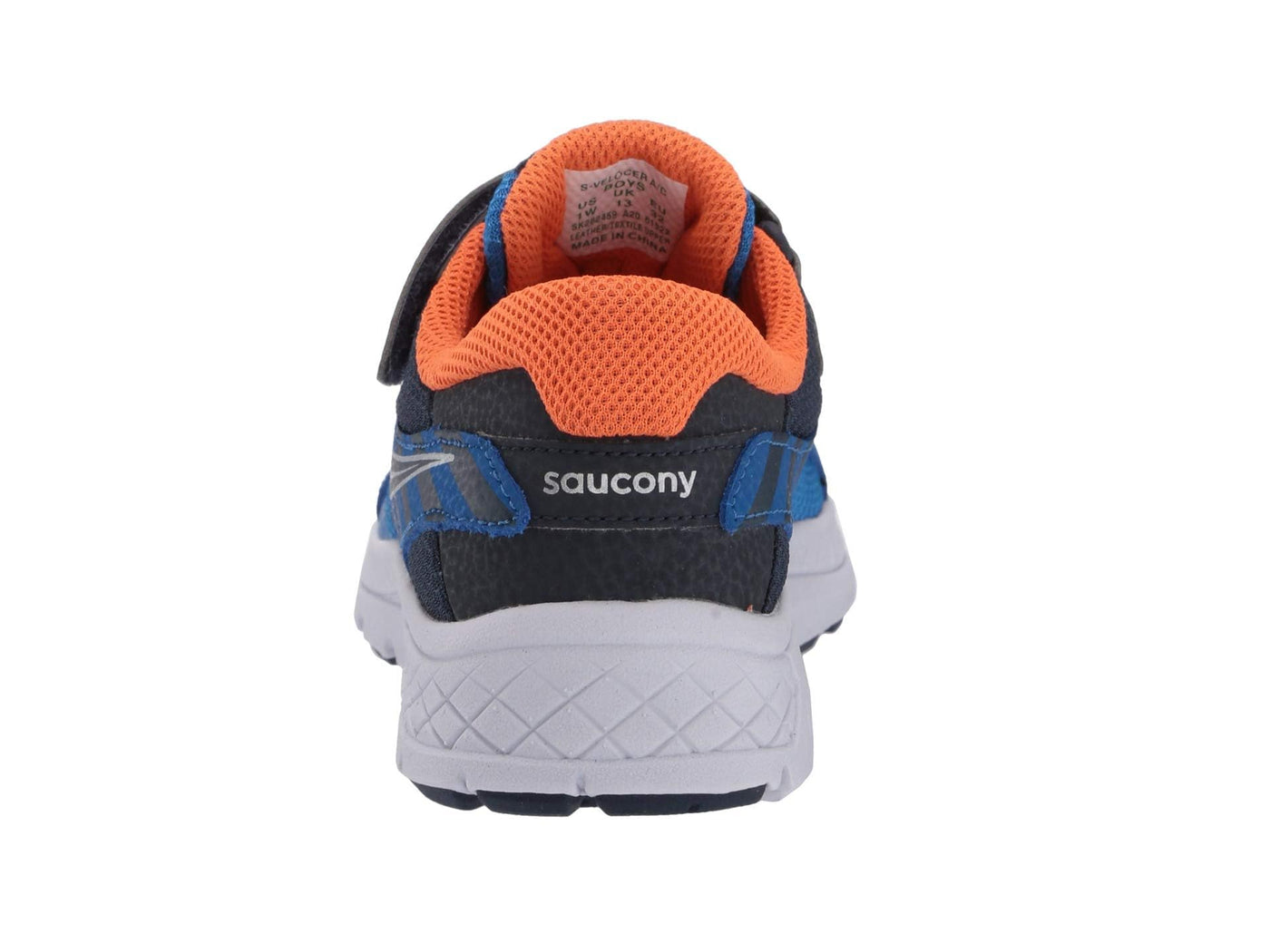 Saucony Boy's S-Velocer A/C (Little Kid/Big Kid) 2 Little Kid Blue/Orange