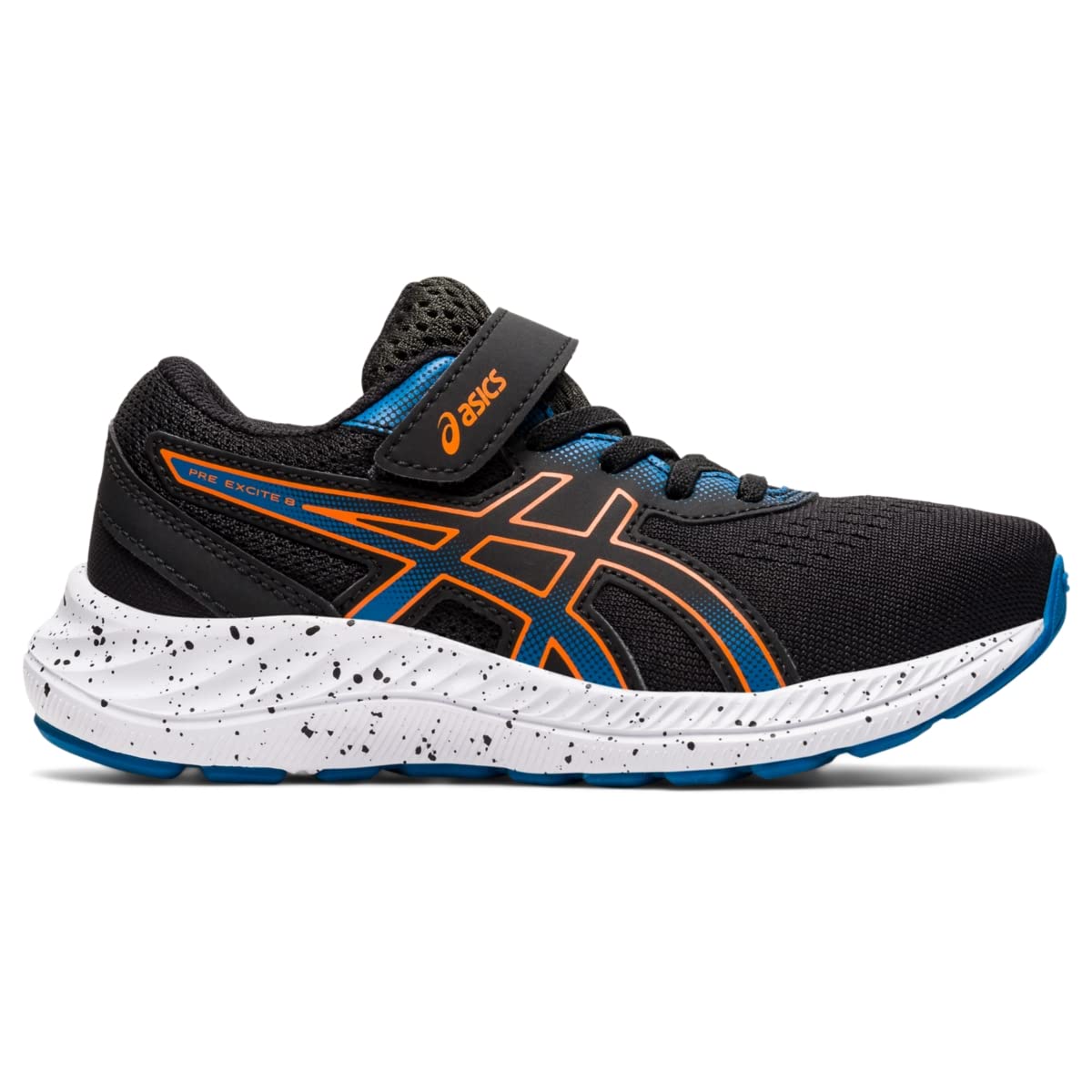 ASICS Kid's PRE Excite 8 Pre-School Running Shoe, K11, Black/Marigold Orange