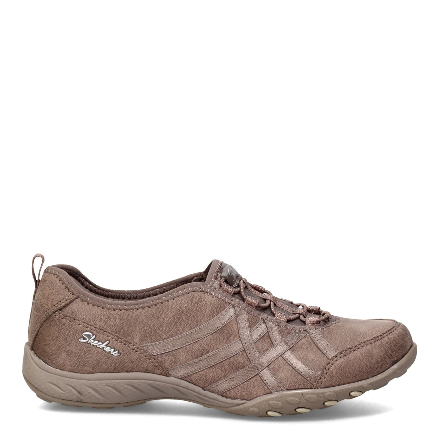 Skechers Women's Breathe-Easy-Days End Sneaker 9.5 Dark Taupe