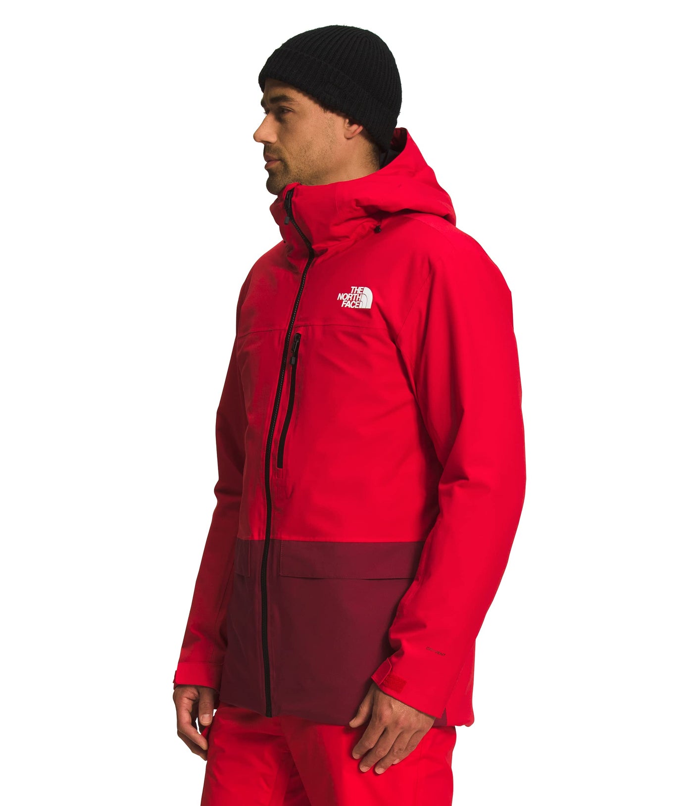 THE NORTH FACE Men's Sickline Insulated Ski Jacket, TNF Red/Cordovan, Small