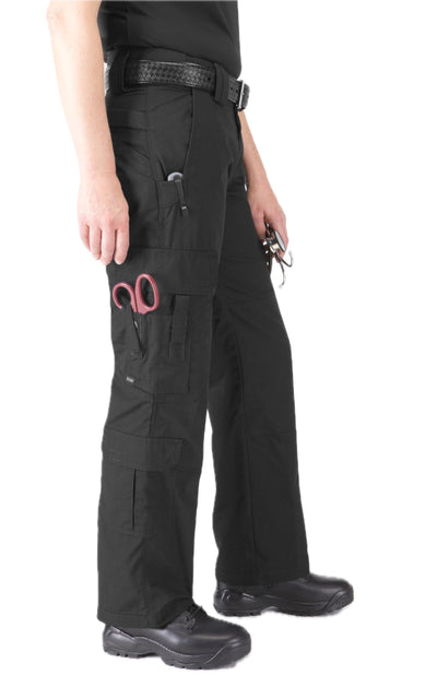 5.11 Tactical Women's Taclite EMS Pants, Regular Fit, Gusseted Construction, 19 Pockets, Style 64369 Black 2