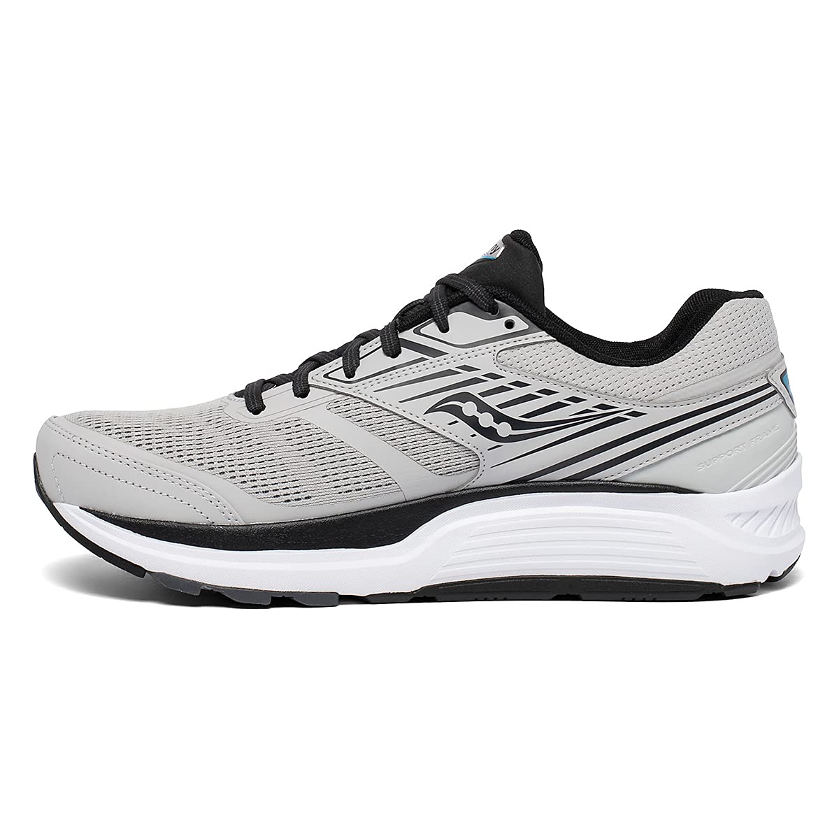 Saucony Mens Echelon 8, Alloy/Black, 12 Medium