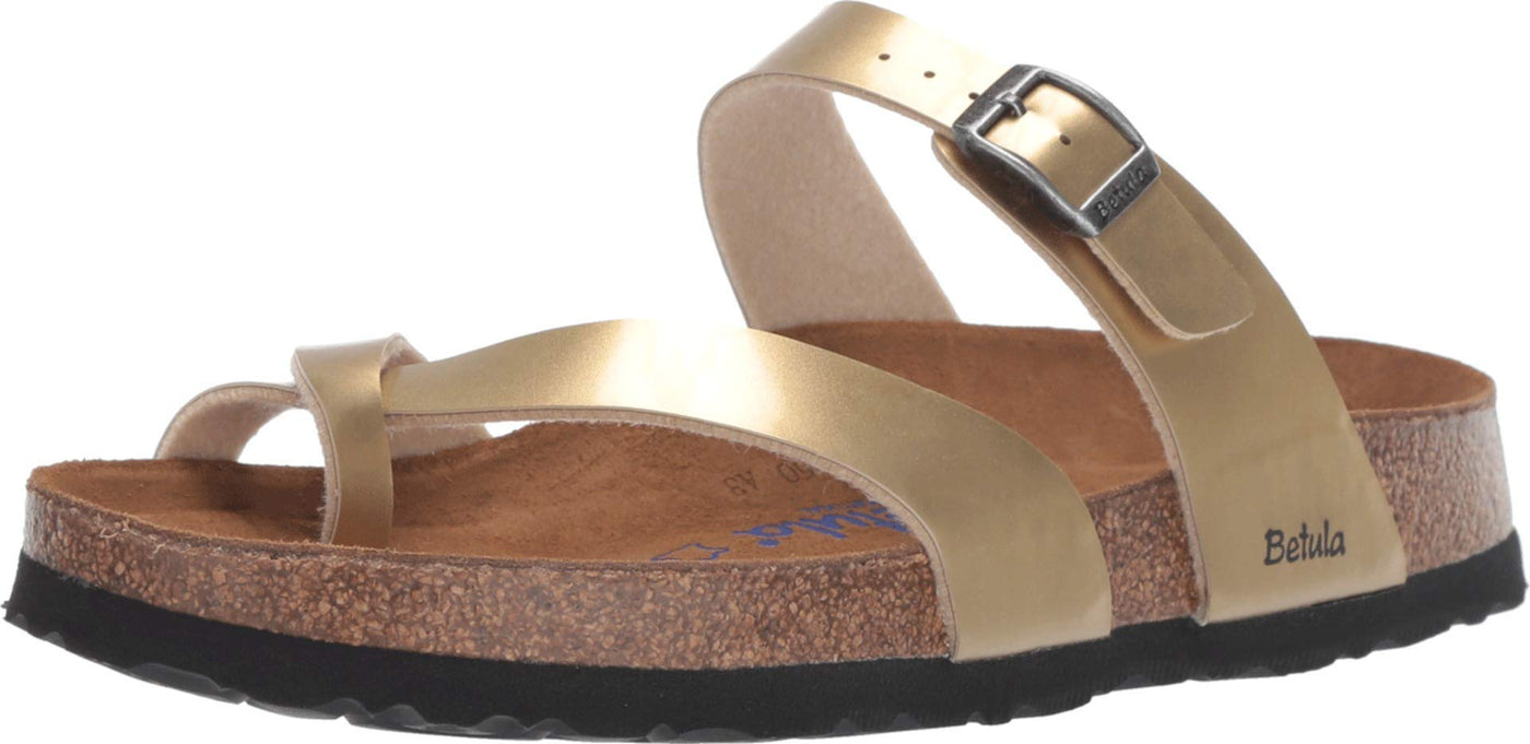 Birkenstock Betula Licensed Mia Soft Metal Gold Birko-Flor™ EU 36 (US Women's 5-5.5) Narrow