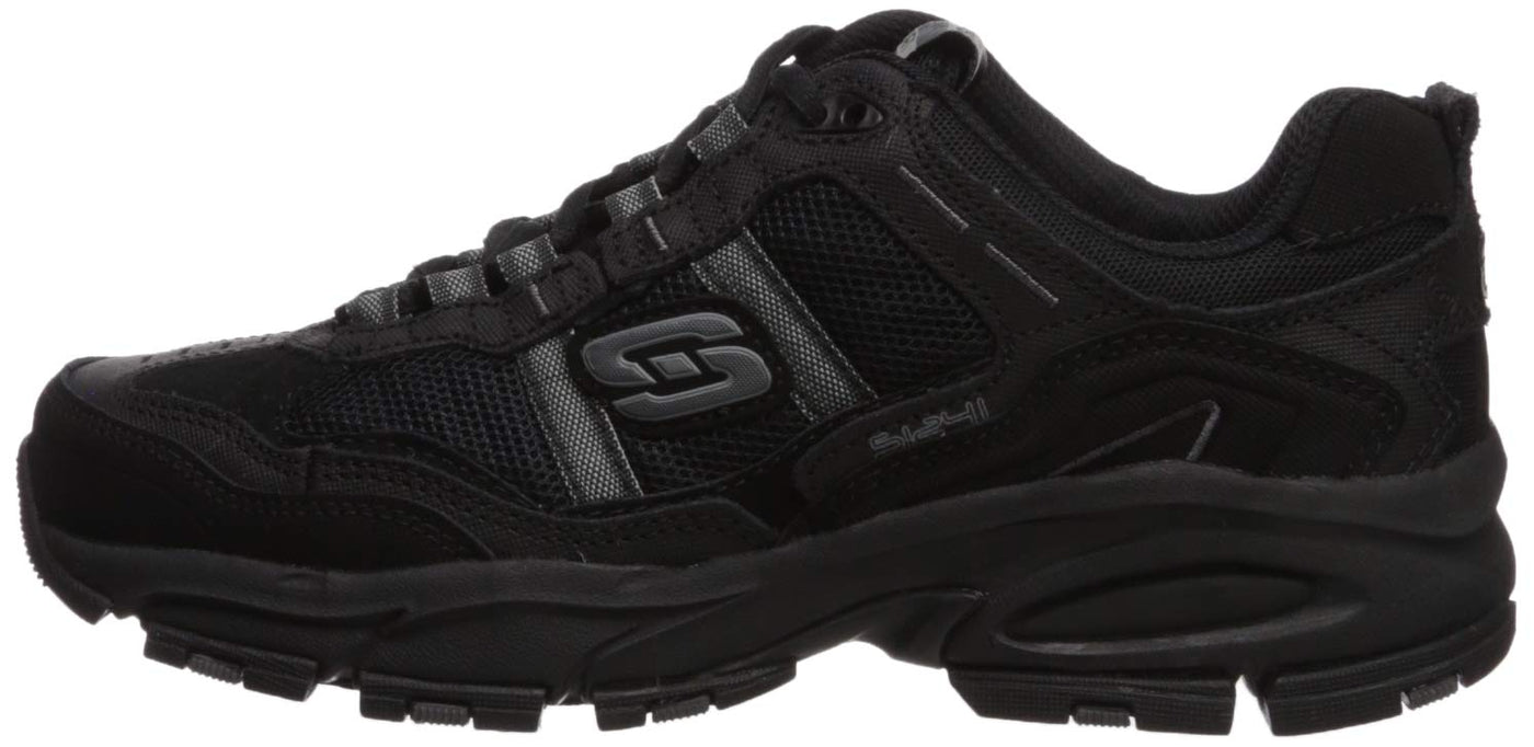 Skechers Sport Men's Vigor 2.0 Trait Memory Foam Sneaker, Black, 11 Wide US