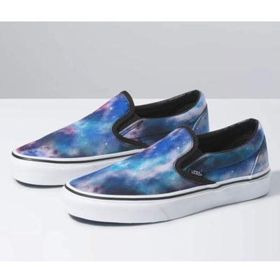 Vans Slip-On Galaxy & White Skate Shoes Unisex (Mens 7.5)