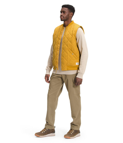 THE NORTH FACE Men's Cuchillo Insulated Vest, Arrowwood Yellow/Bleached Sand, M