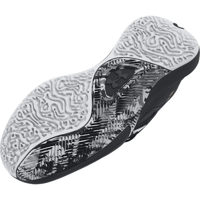 Under Armour Unisex Adult Lockdown 6 Basketball Shoe 11 Women/9.5 Men (003) Black/Black/Metallic Gold