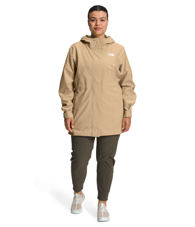 THE NORTH FACE Plus Size City Breeze Rain Jacket Khaki Stone 2X