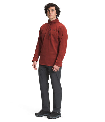 The North Face Men's Canyonlands ½ Zip, Brick House Red Heather, XL