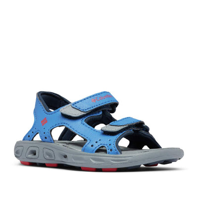 Columbia Unisex-Child Techsun Vent Sandal Sport Big Kid (8-12 Years) 4 Big Kid Stormy Blue, Mountain Red