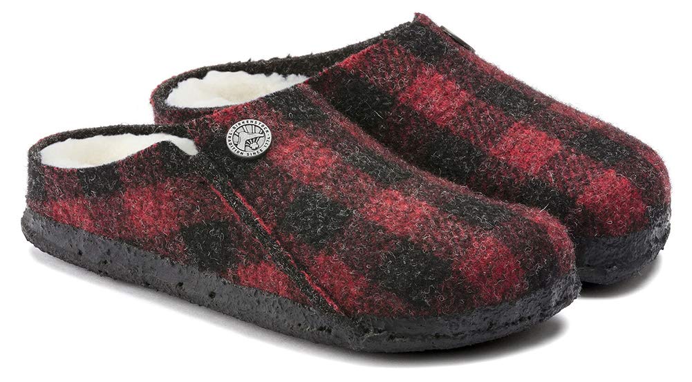 Birkenstock Zermatt Shearling Narrow Kids (2, Plaid Red)