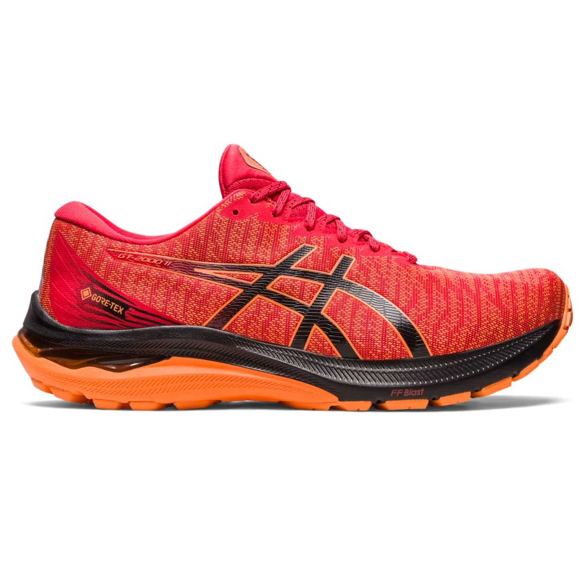 ASICS Men's GT-2000 11 GTX Running Shoes, 12.5, Electric RED/Black