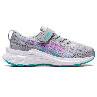 ASICS Girl's Novablast 2 PS (Toddler/Little Kid) Piedmont Grey/Lavender Glow 13 Little Kid M