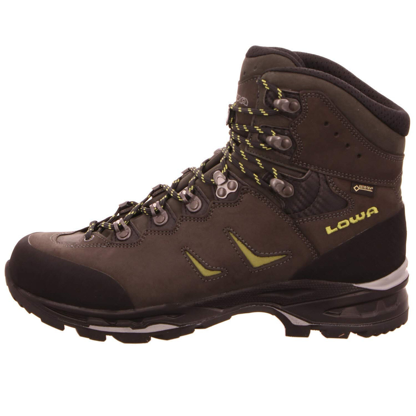 Lowa Mens Camino GTX Nubuck Anthracite Kiwi Boots 10.5 US