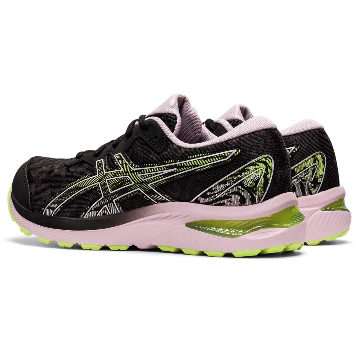 ASICS Kid's Gel-Cumulus 23 Grade School Running Shoe, 1, Black/Barely Rose