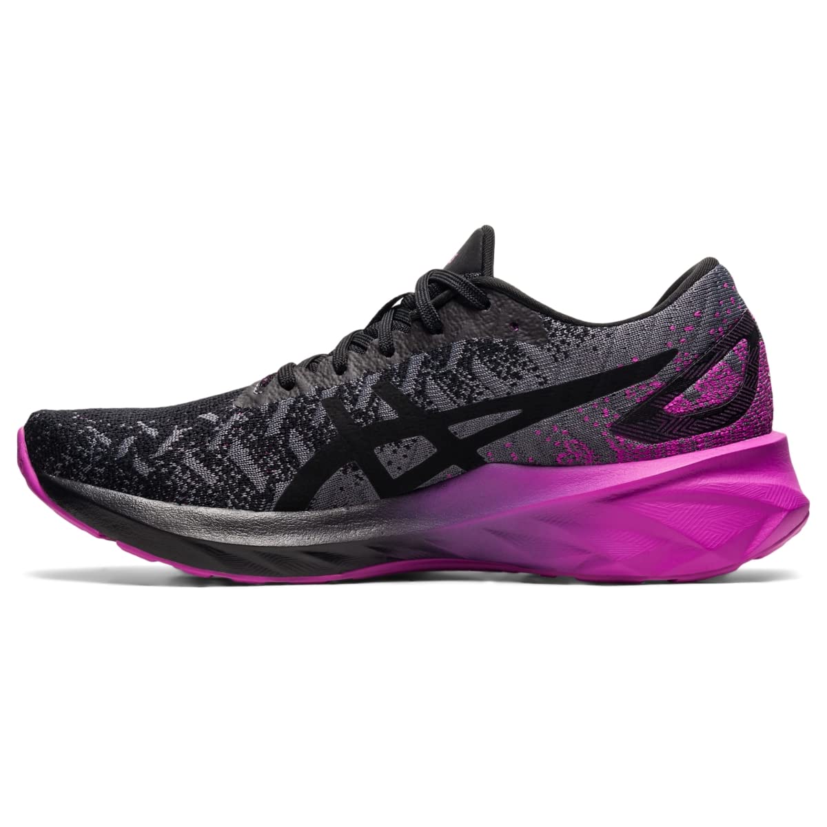 ASICS Women's Dynablast Running Shoes, 11, Black/Digital Grape