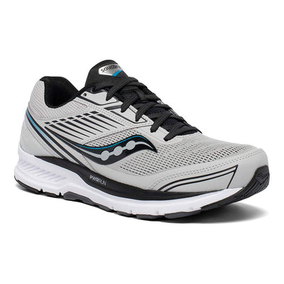 Saucony Mens Echelon 8, Alloy/Black, 12 Medium