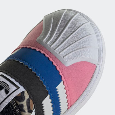 adidas Superstar 360 2.0 Twist Shoes Kids' 4 Toddler Core Black/Cloud White/Bliss Pink