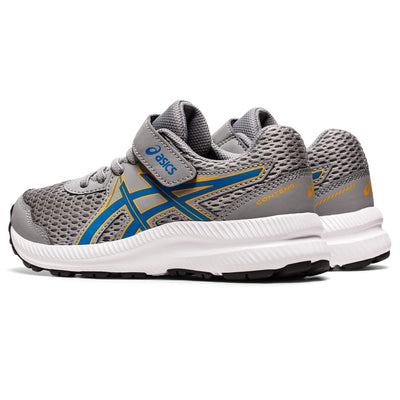 ASICS Kid's Contend 7 Pre-School Running Shoes, 1.5, Sheet Rock/Electric Blue