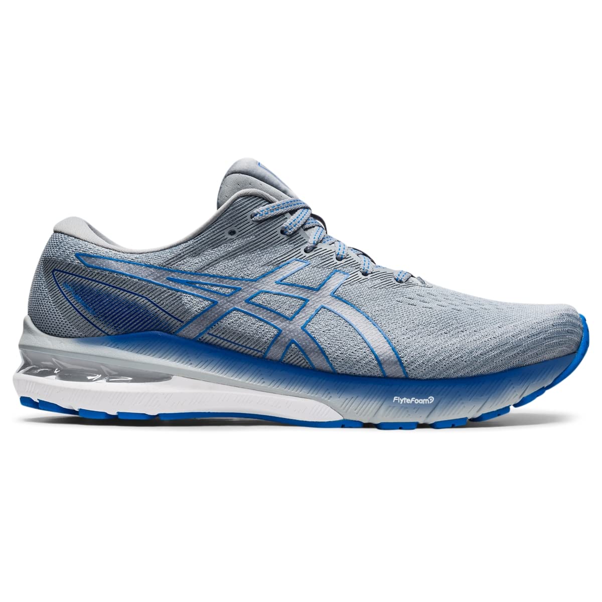 ASICS Men's GT-2000 10 Running Shoes 9 Wide Sheet Rock/Electric Blue