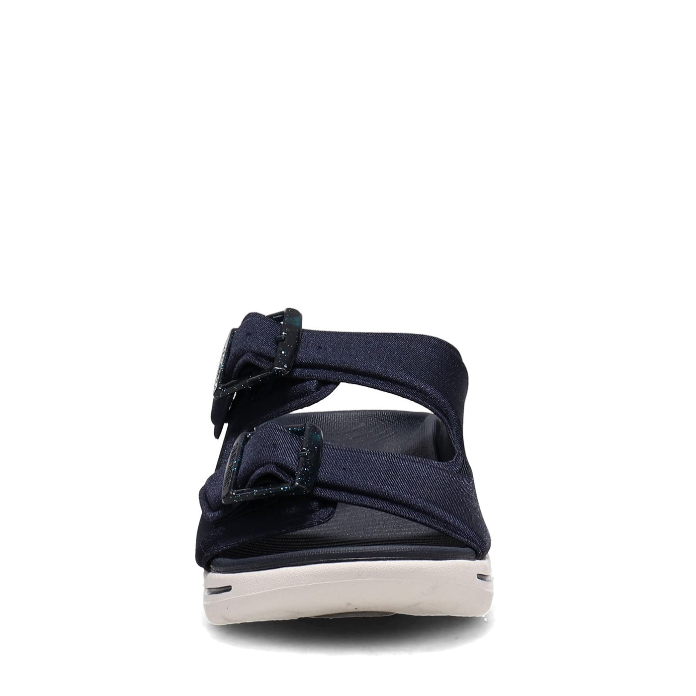 Skechers Go Walk Arch Fit Double Band Buckle Slide Navy 6 B (M)