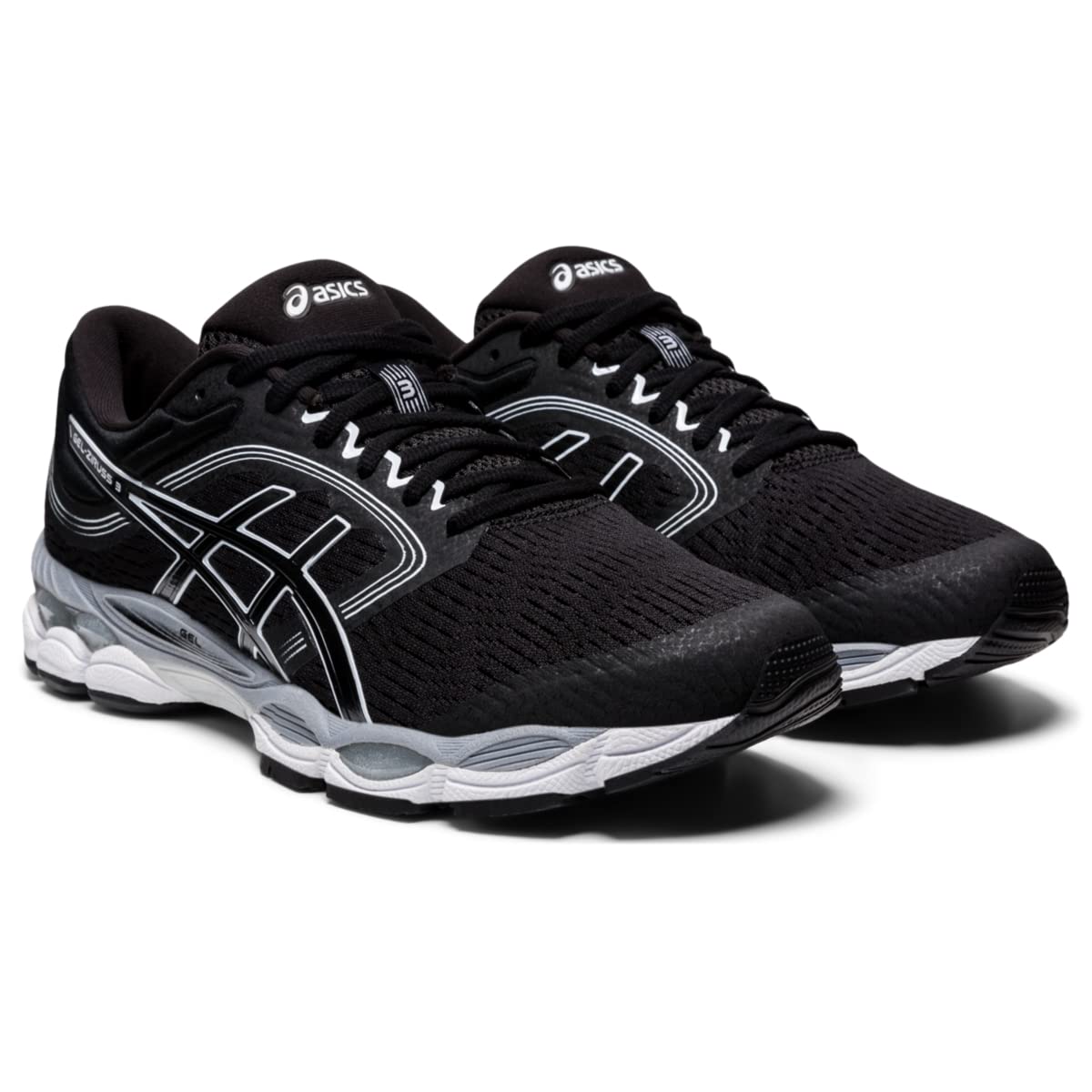 ASICS Men's Gel-Ziruss 3 MX Running Shoes, 8, Black/Black