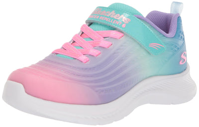 Skechers Girls' Jumpsters 2.0 Blurred Dream 11.5 Little Kid Turquoise/Multi