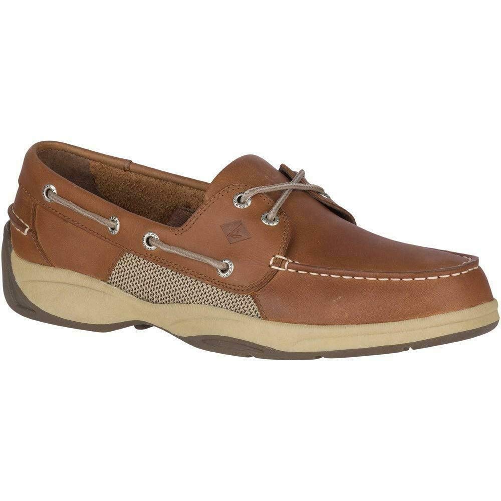 Sperry Men's Intrepid 2 Eye Boat Shoe - Mens Top Sider Tan (9, Tan)