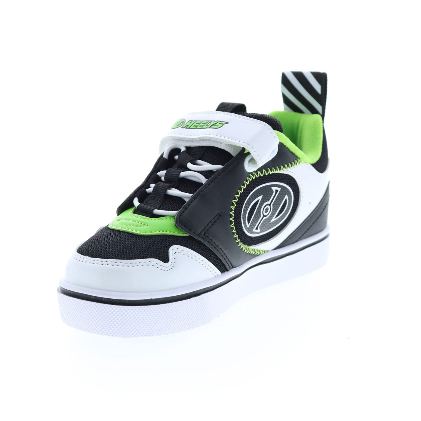 HEELYS Boy's Rocket x2 (Little Kid/Big Kid/Adult) Black/White/Charcoal/Neon Green 13 Little Kid M