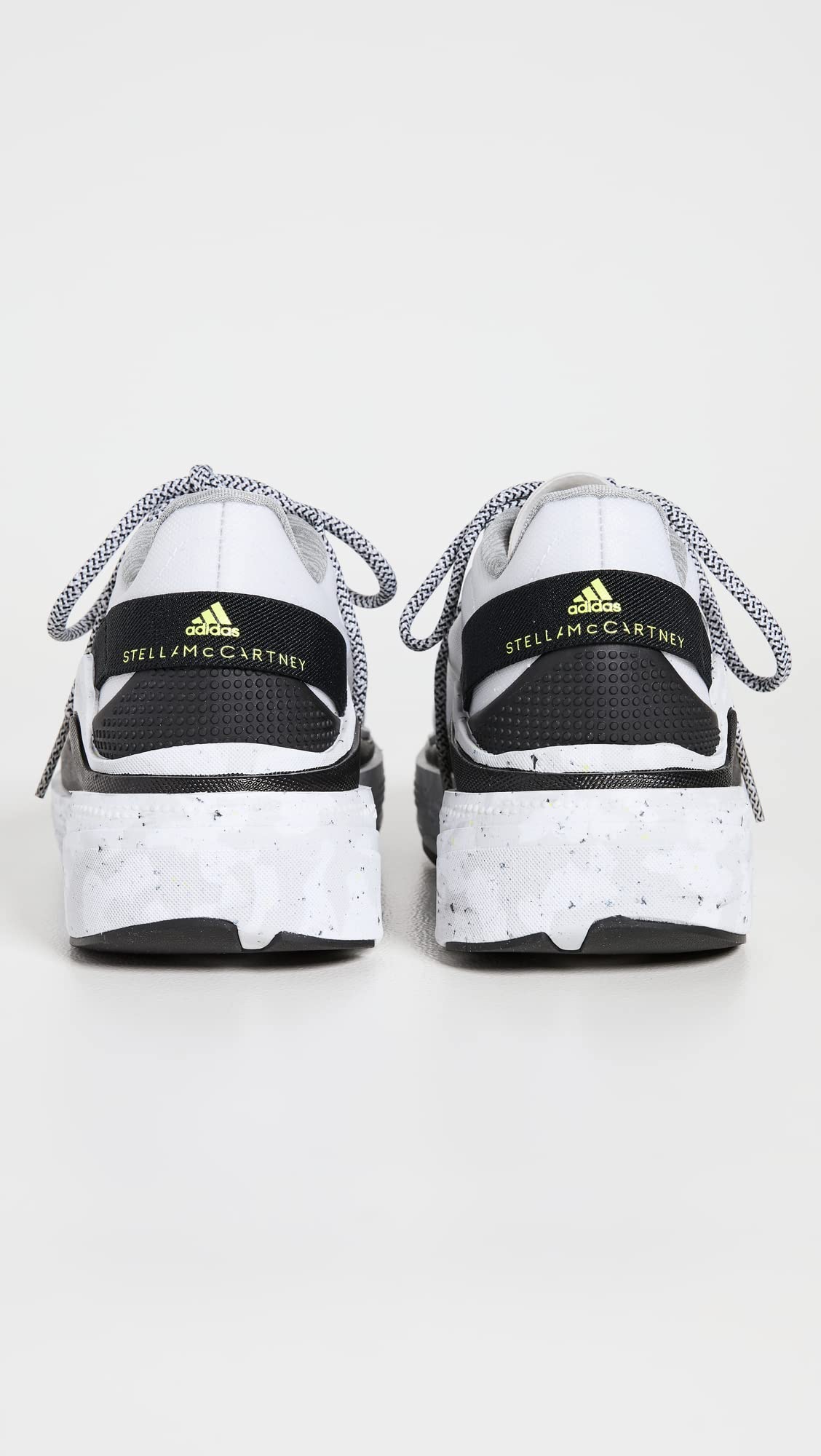 adidas by Stella McCartney Women's Earthlight Sneakers, Ftwwht/Cblack/Syello, White, Black, Grey, 8.5 Medium US