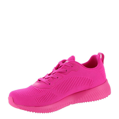 Skechers Bobs Squad-Color Crash Women's Sneaker 9 Neon-pink